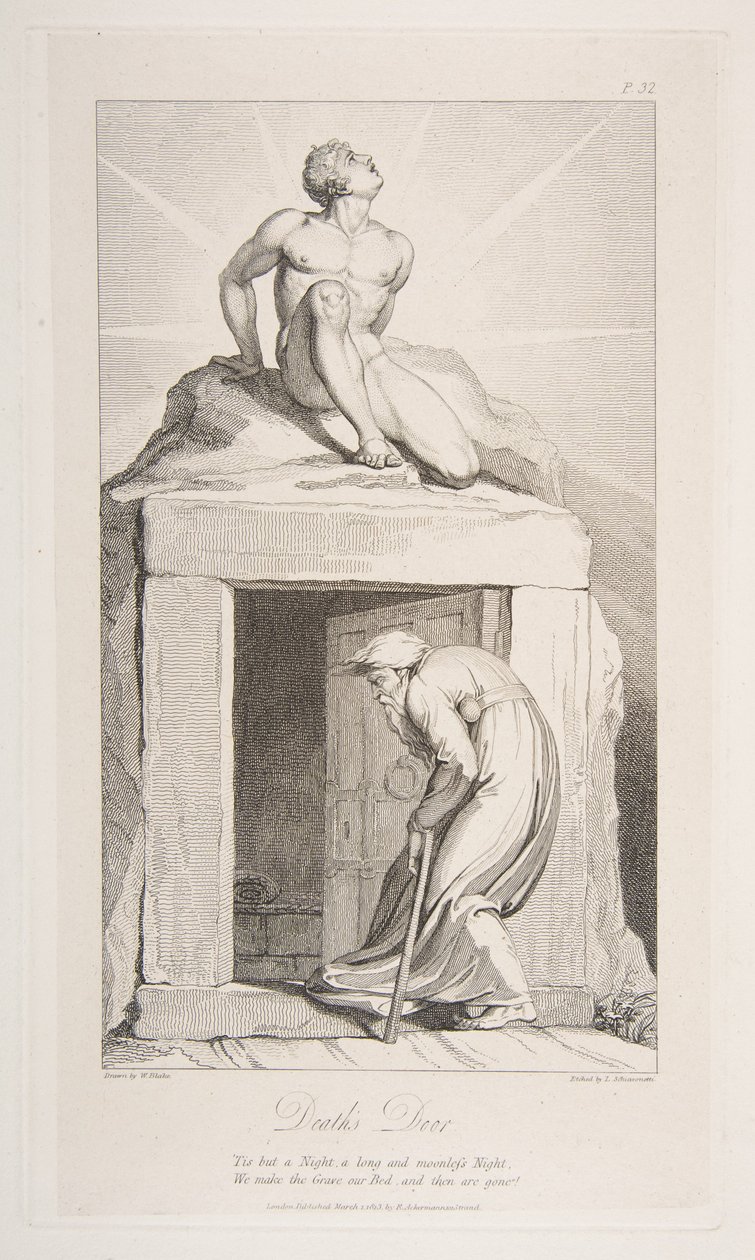 La Puerta de la Muerte, de La Tumba, un Poema de Robert Blair, 1 de marzo de 1813 de Luigi Schiavonetti