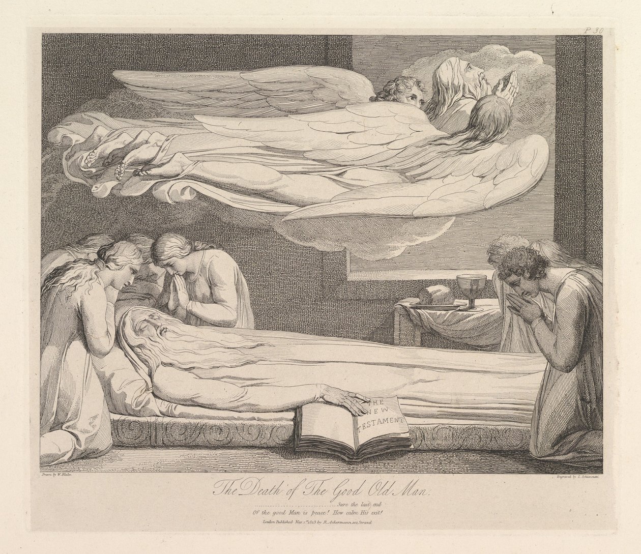 La muerte del buen anciano, de La Tumba, un poema de Robert Blair, 1 de marzo de 1813 de Luigi Schiavonetti