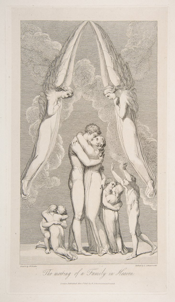 El Encuentro de una Familia en el Cielo, de La Tumba, un Poema de Robert Blair, 1 de marzo de 1813 de Luigi Schiavonetti