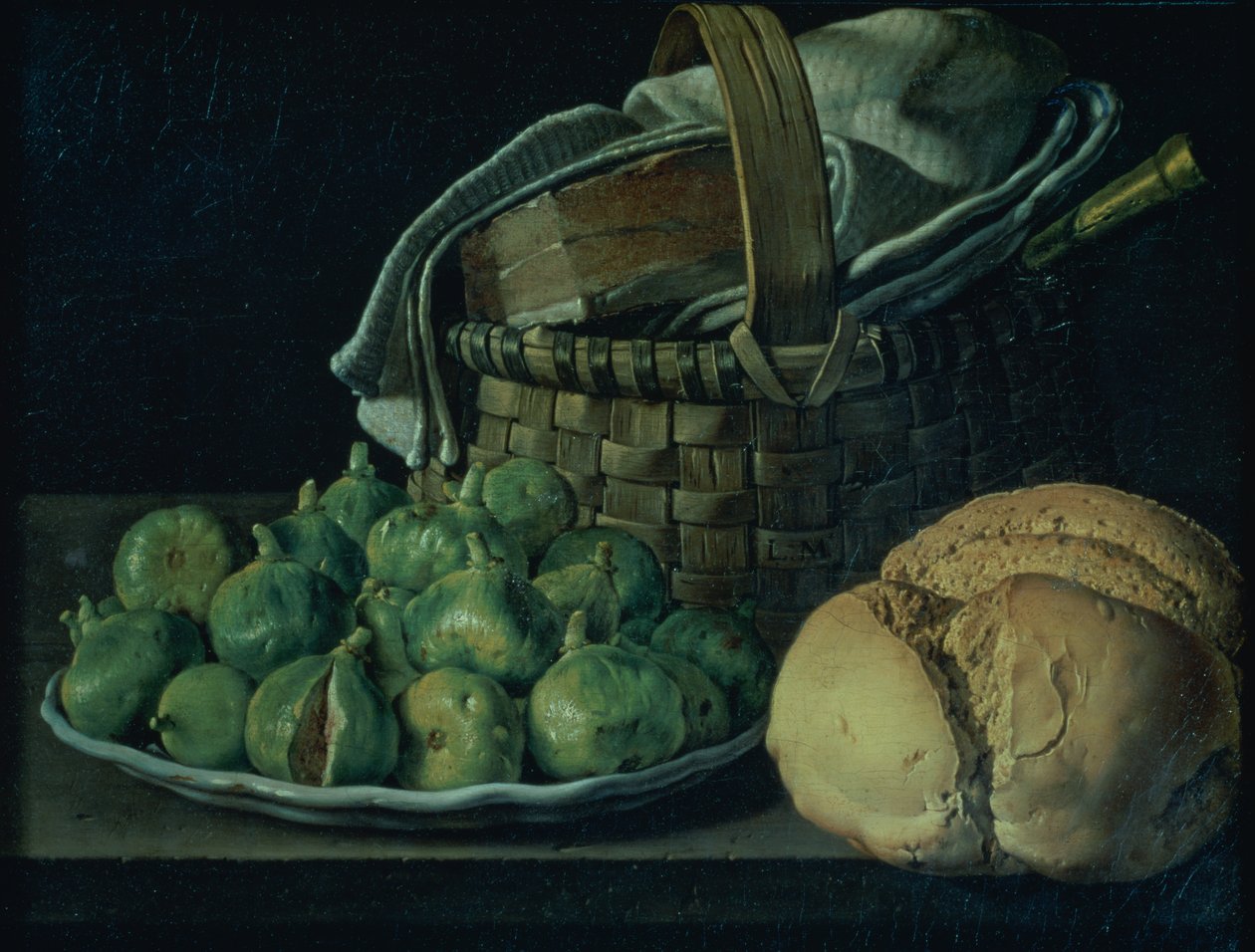 Naturaleza muerta con higos, 1746 de Luis Egidio Melendez