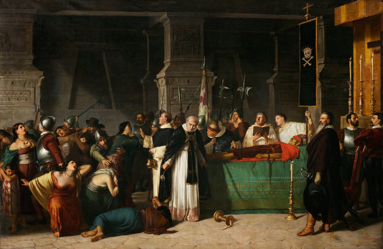 Los funerales del Inca Atahualpa de Luis Montero