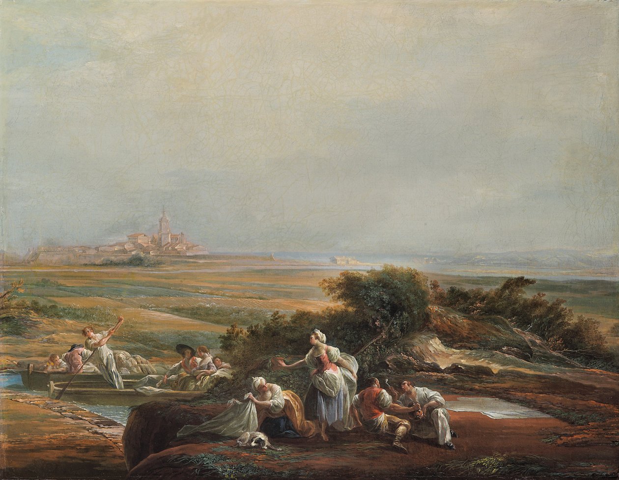 Vista de Fuenterrabía (fragmento) de Luis Paret y Alcazar
