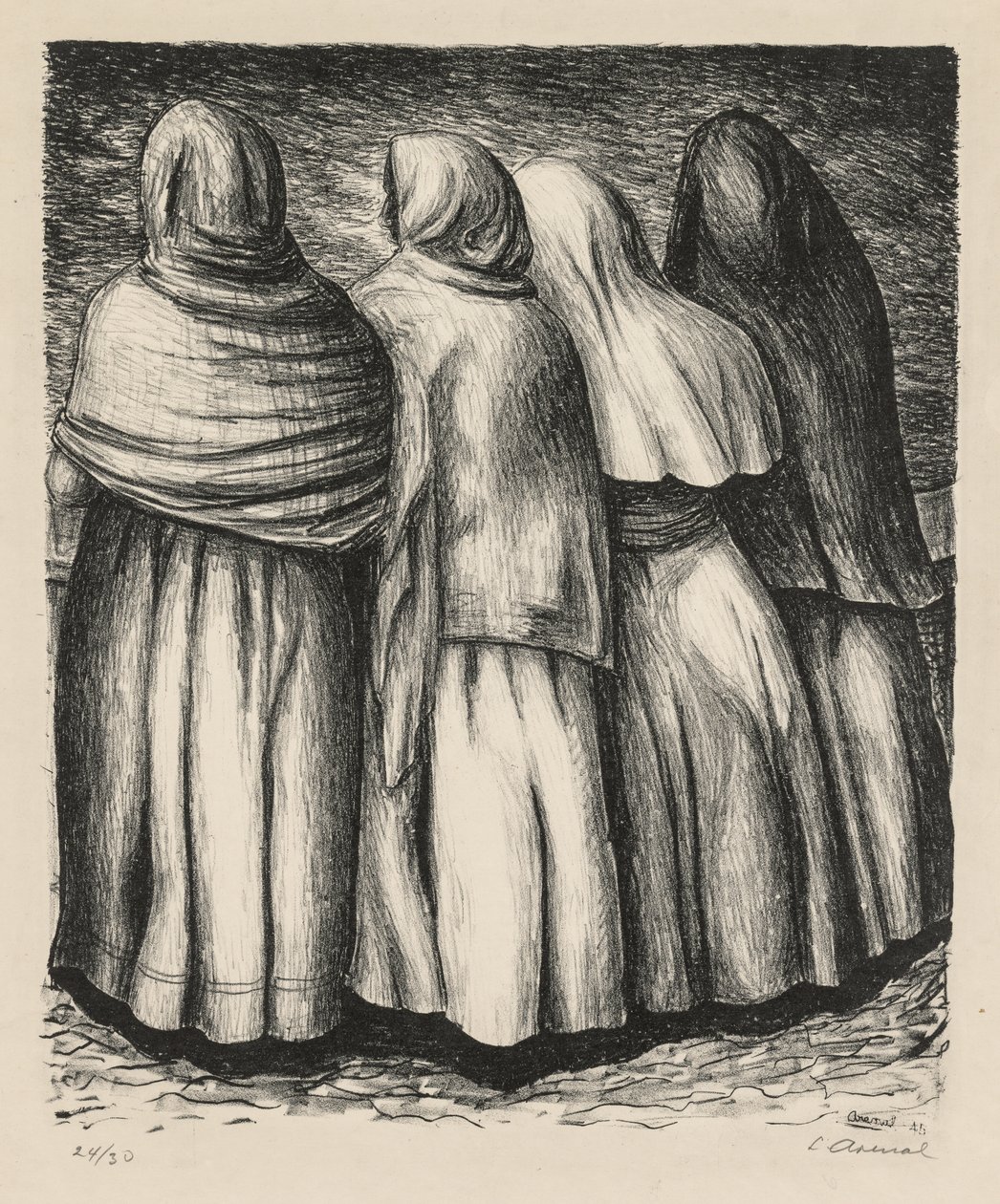 Mujeres de perfil de Luis Arenal