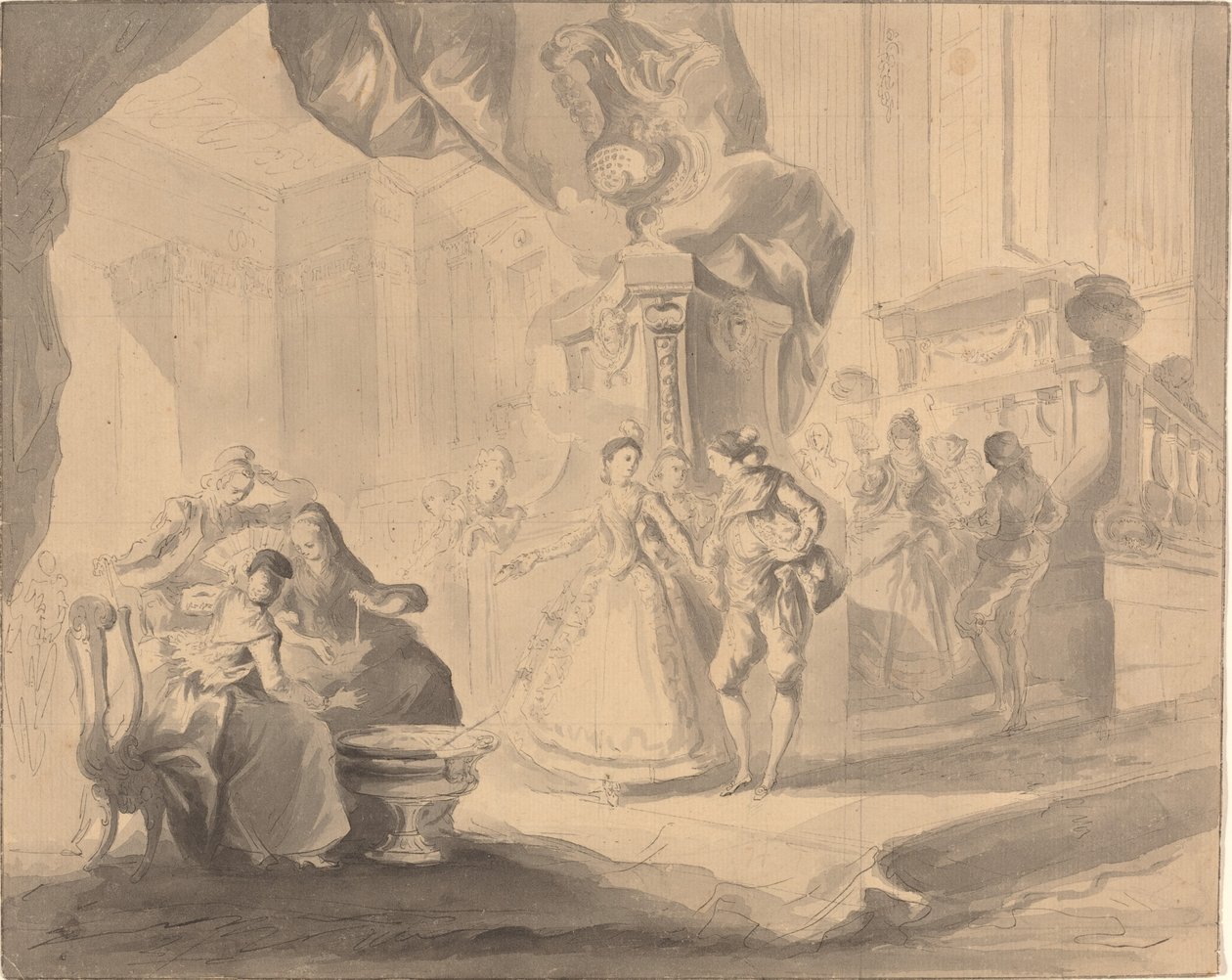 Baile en un palacio de Luis Paret y Alcazar