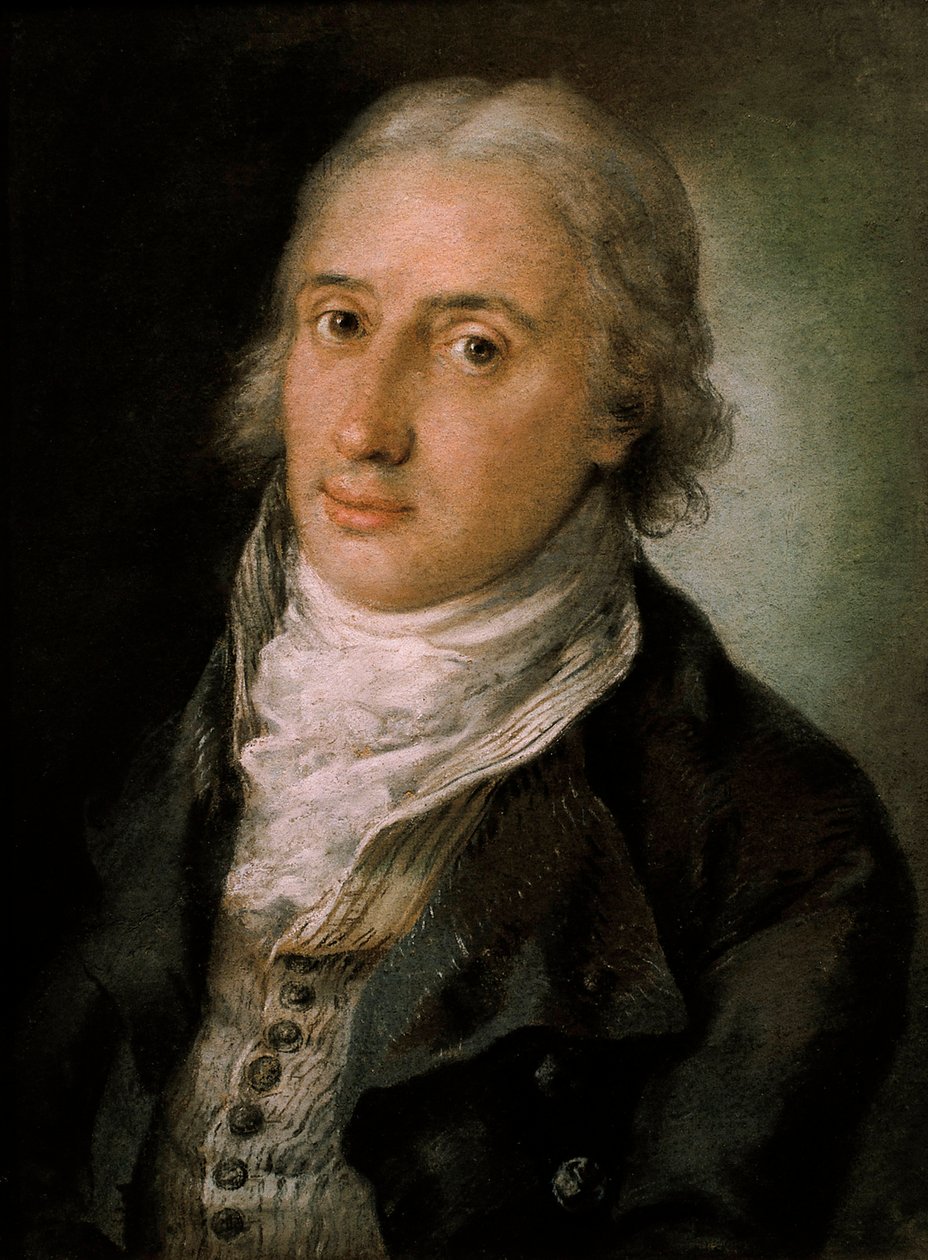 Retrato de Leandro Fernández de Moratín, poeta y dramaturgo español de Luis Paret y Alcazar