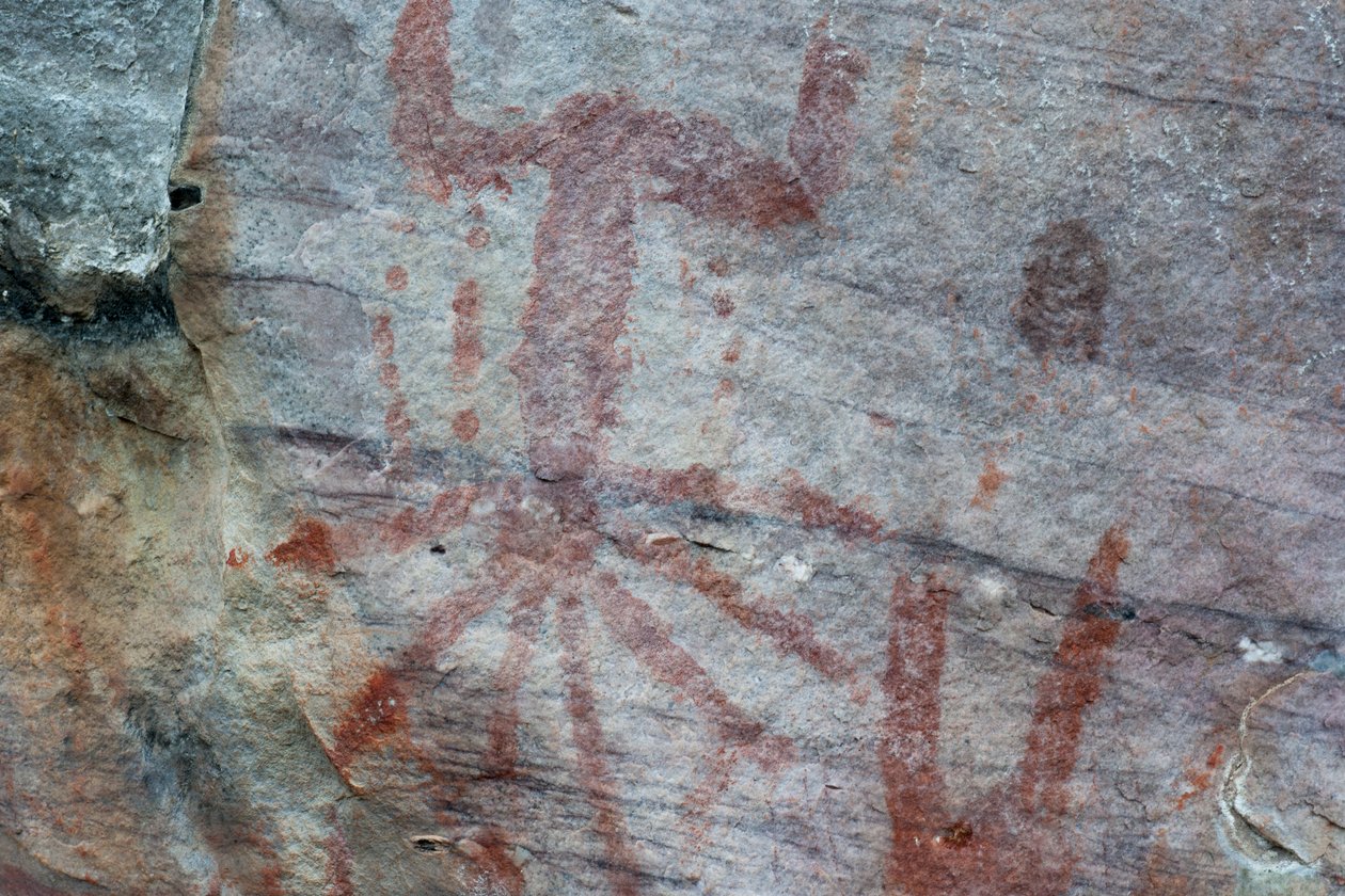 Pictografía, Faical, San Ignacio, Cajamarca, Perú, 2015 de Luis Rosendo.