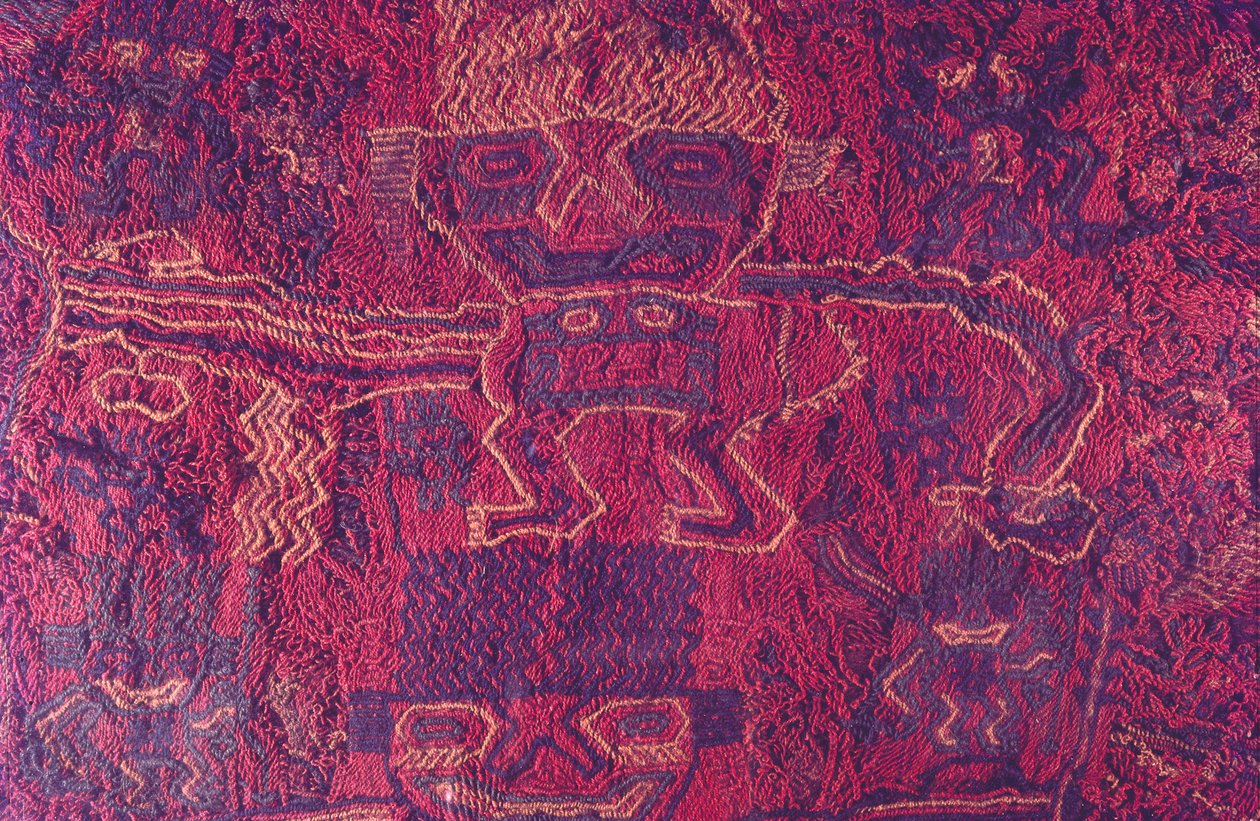 Textiles, Cultura Paracas, Perú, 2015 de Luis Rosendo.