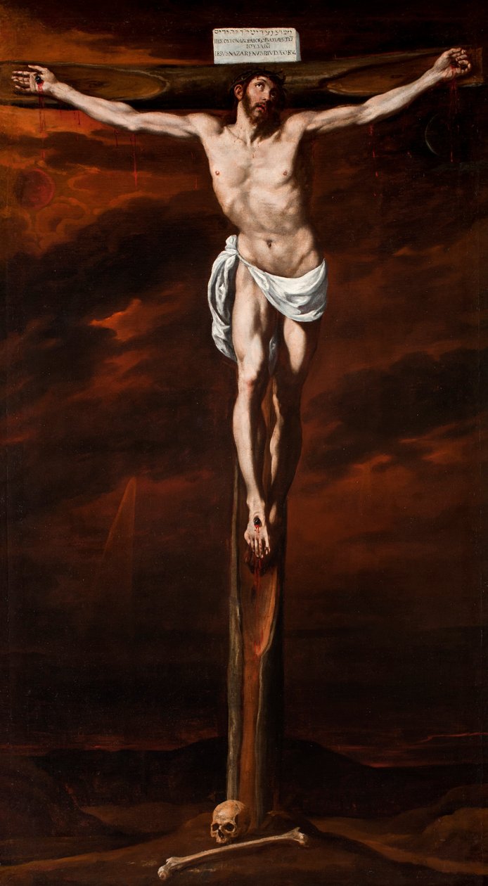 Español:  Cristo crucificado Christ Crucified de Luis Tristán