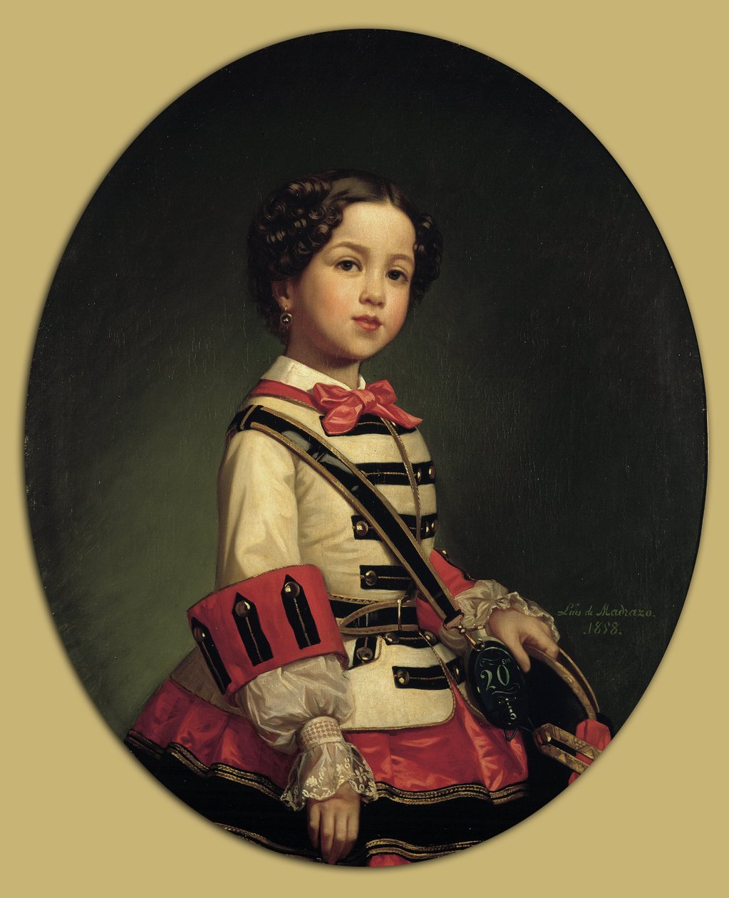 Cristina de Roncali y Gaviria, la pequeña marquesa de Roncali de Luis de Madrazo