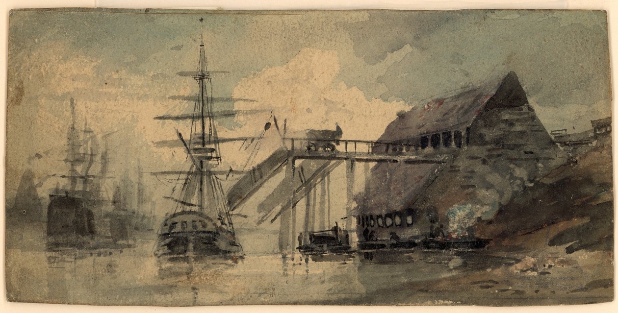 Muelles de carbón en el Tyne de Luke Clennell