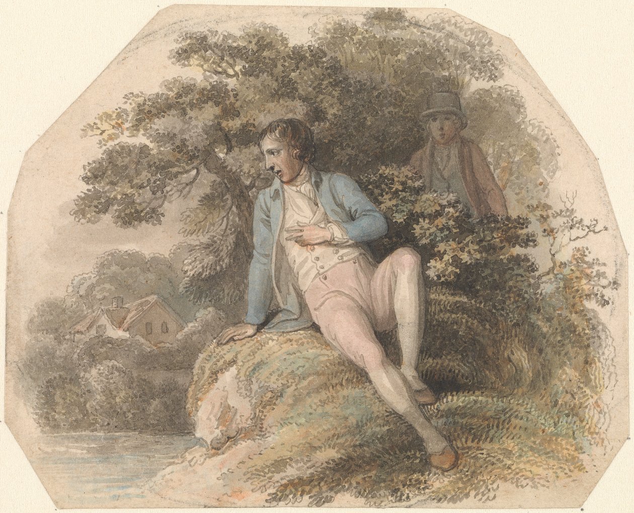 Figura en un paisaje de Luke Clennell