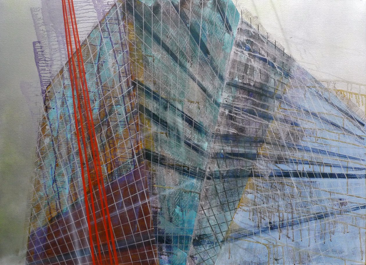 Metastructura VI, 2016 (óleo sobre lienzo) de Luke M Walker