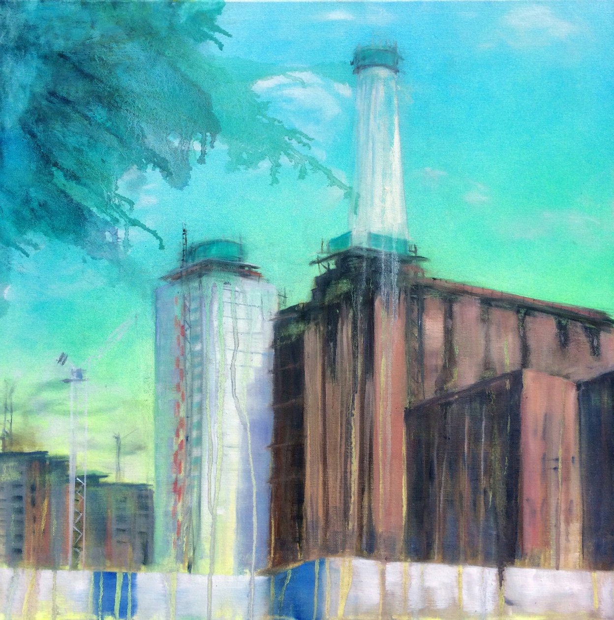 Work in Progress 9, 2015 (óleo sobre lienzo) de Luke M Walker