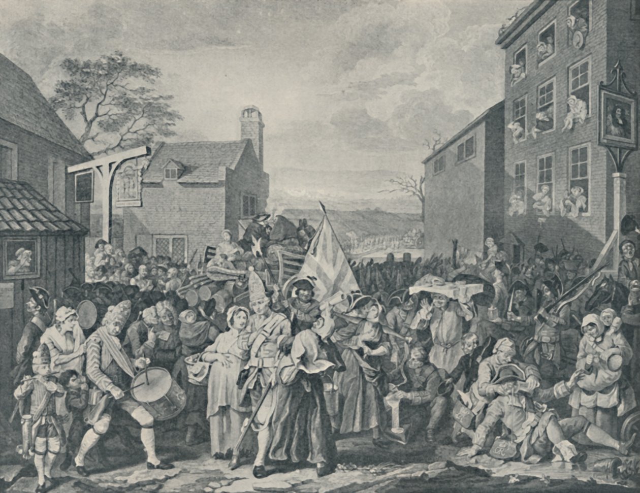 La Marcha de los Guardias hacia Escocia, 1745, 1920 de Luke Sullivan