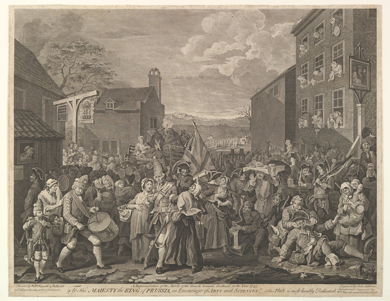 La marcha a Finchley, 12 de junio de 1761 de Luke Sullivan