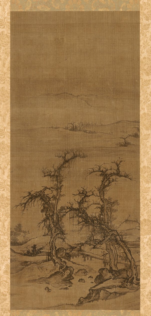 Llevando un Qin en una visita de Luo Zhichuan