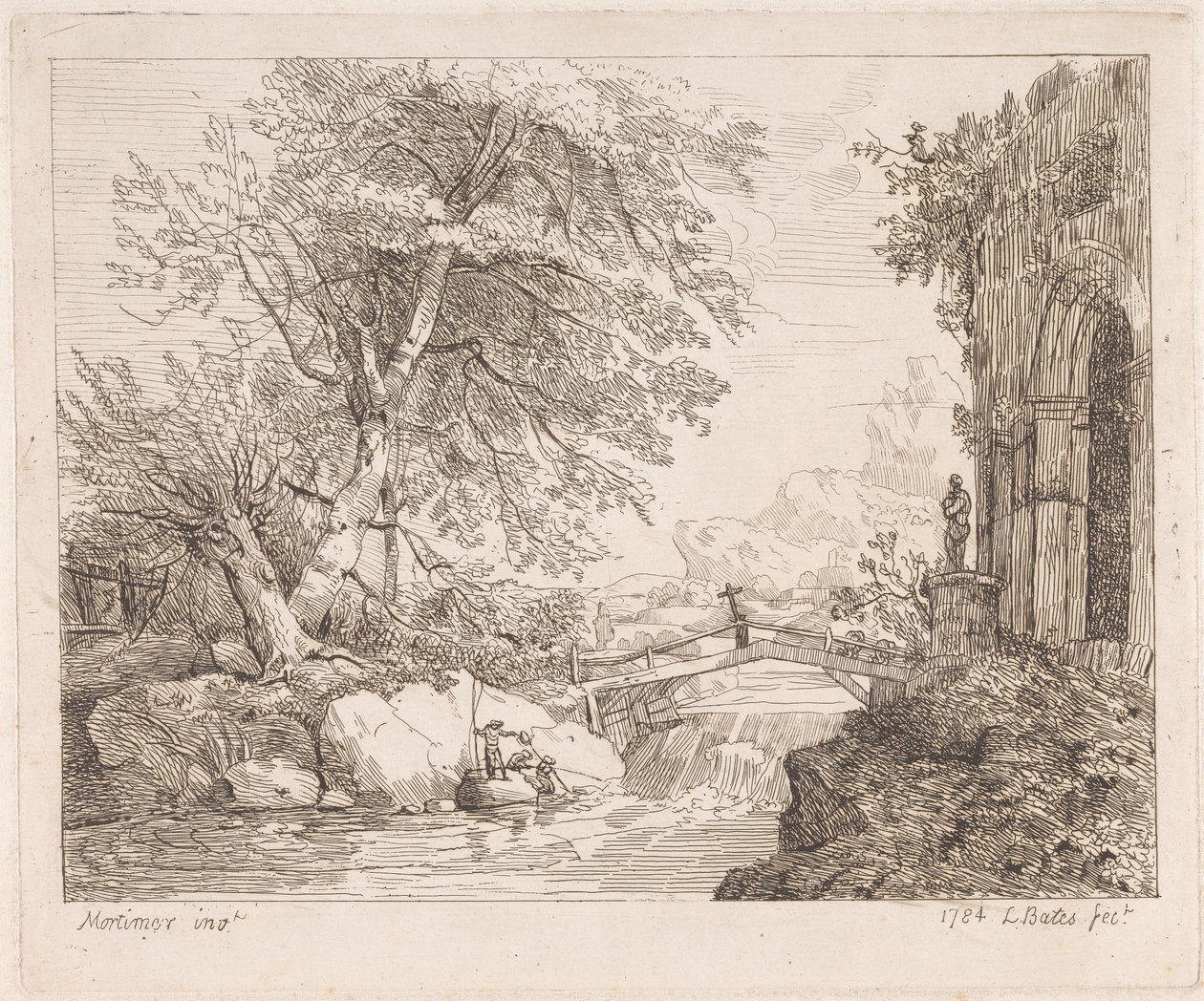 Paisaje con ruinas clásicas de Lydia Bates