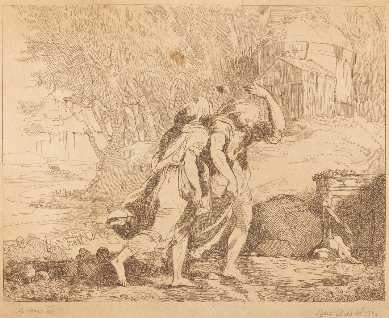 Dos Figuras Huyendo de Lydia Bates after John Hamilton Mortimer