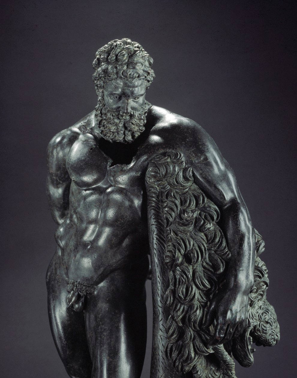 Heracles en reposo (detalle) de Lysippos (attributed to)