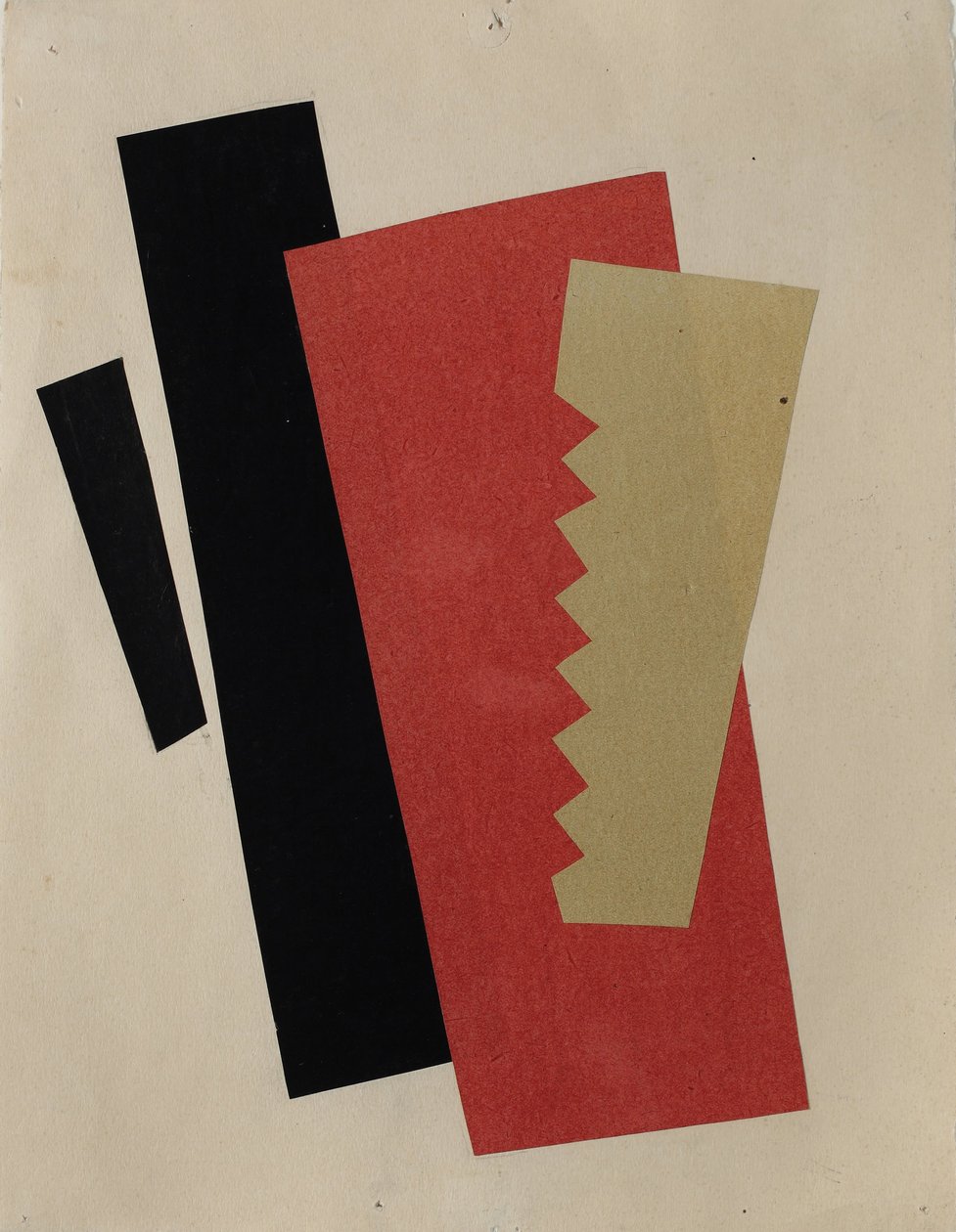 Composición Rojo-Negro-Dorado de Lyubov Sergeevna Popova