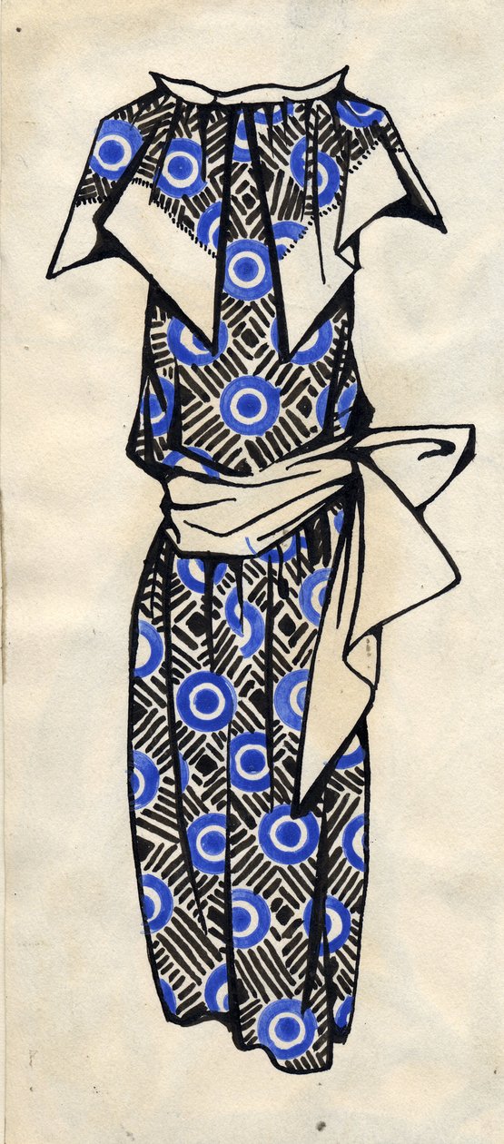 Diseño para un vestido, 1924 de Lyubov Sergeevna Popova