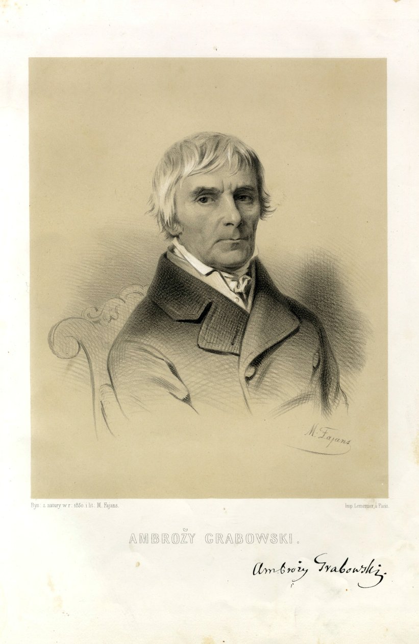 Retrato de Ambroży Grabowski de M. Fajans