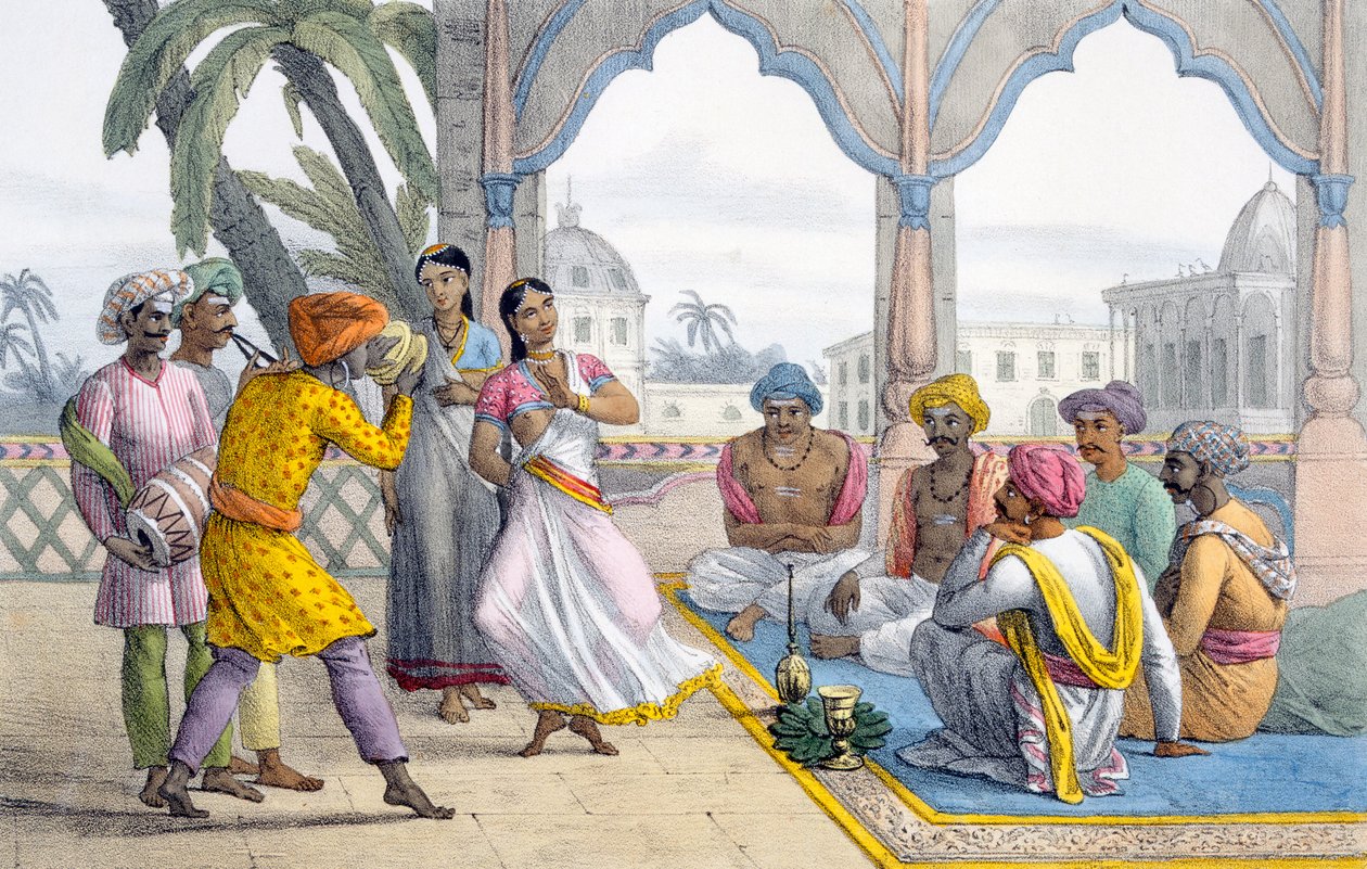 Bayaderas danzantes, 1827-35 de M.E. Burnouf