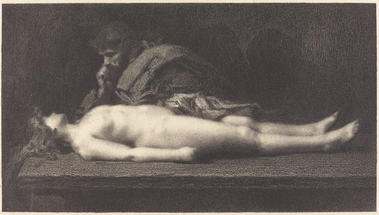 Levita de Efraín y su esposa muerta de M.G. Fuchs after Jean Jacques Henner