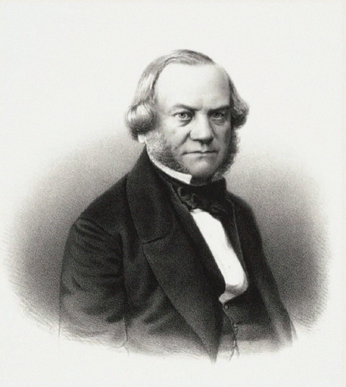 Retrato del Director de los Teatros Imperiales Alexander Mikhaylovich Gedeonov, 1858 de M. Baryshev
