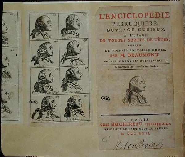 Enciclopedia de Peluqueros, publicada en París de M. Beaumont