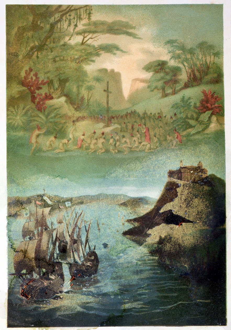 La evangelización de la población india y el viaje de Cristóbal Colón de M. Houssot