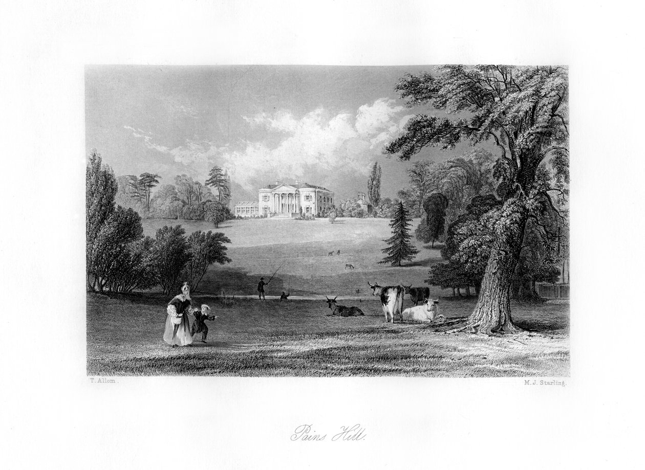 Pains Hill, Surrey, siglo XIX de M. J. Starling