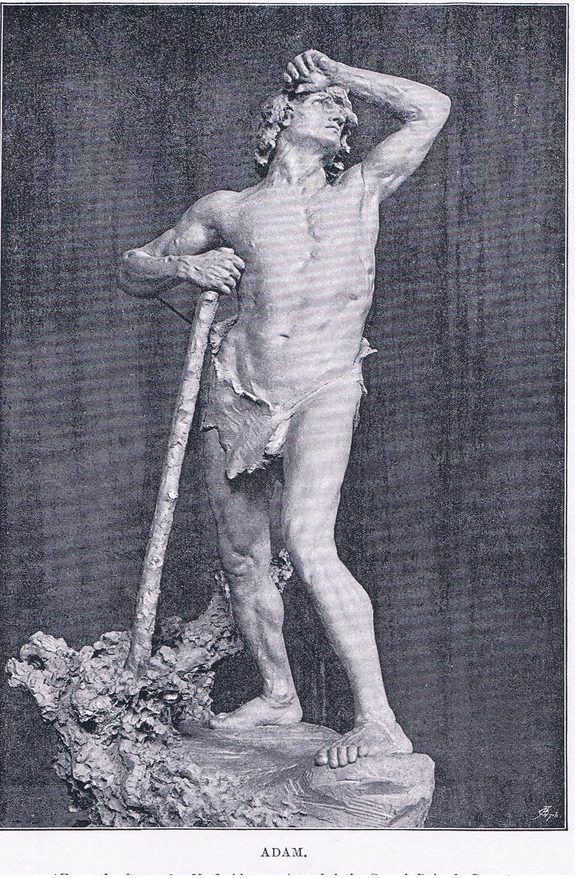 Adán, de The Magazine of Art 1893, Cassell and Company de M. Lavergne