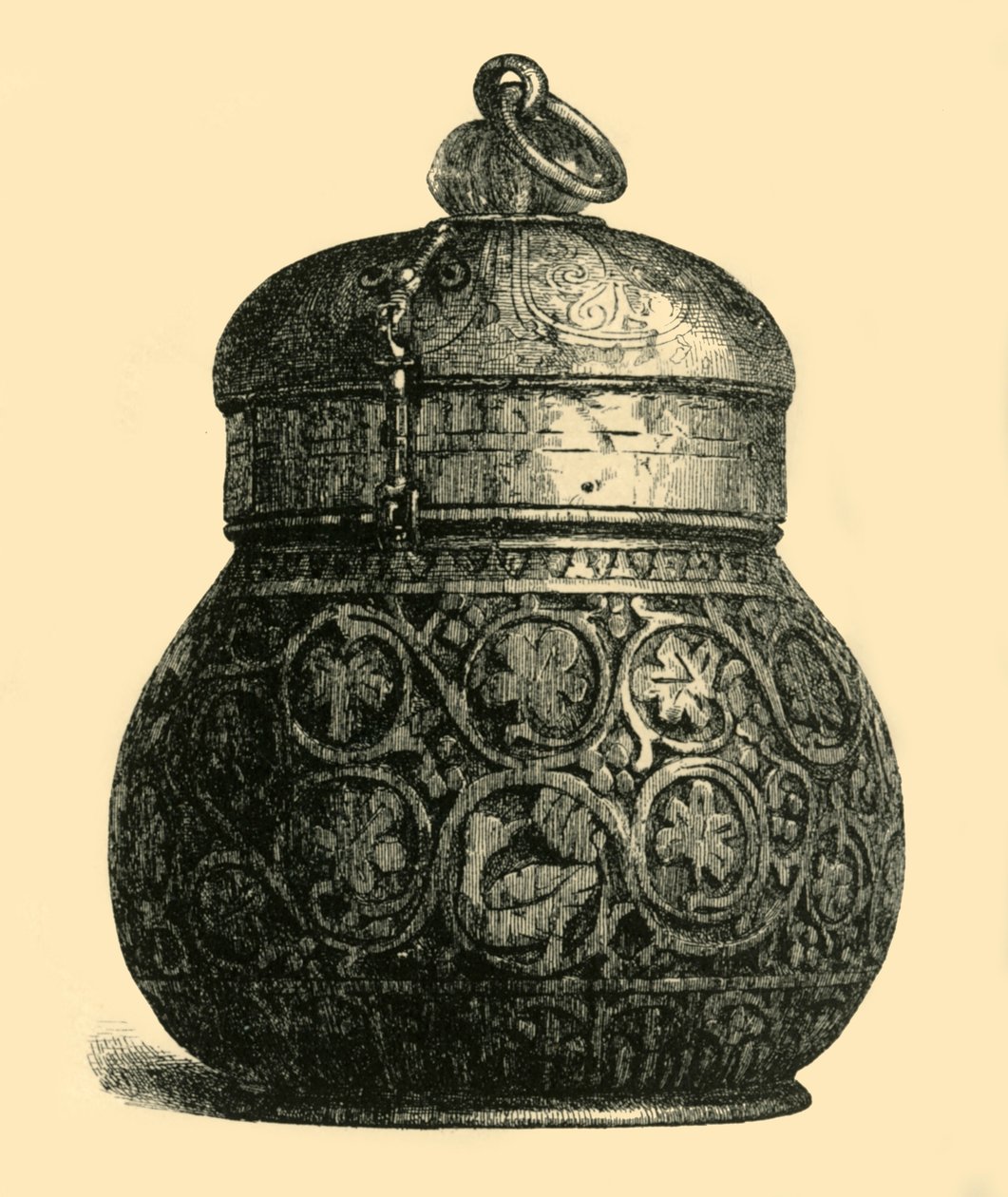 Caja de marfil, 750-850 d.C., 1881 de M Sullivan