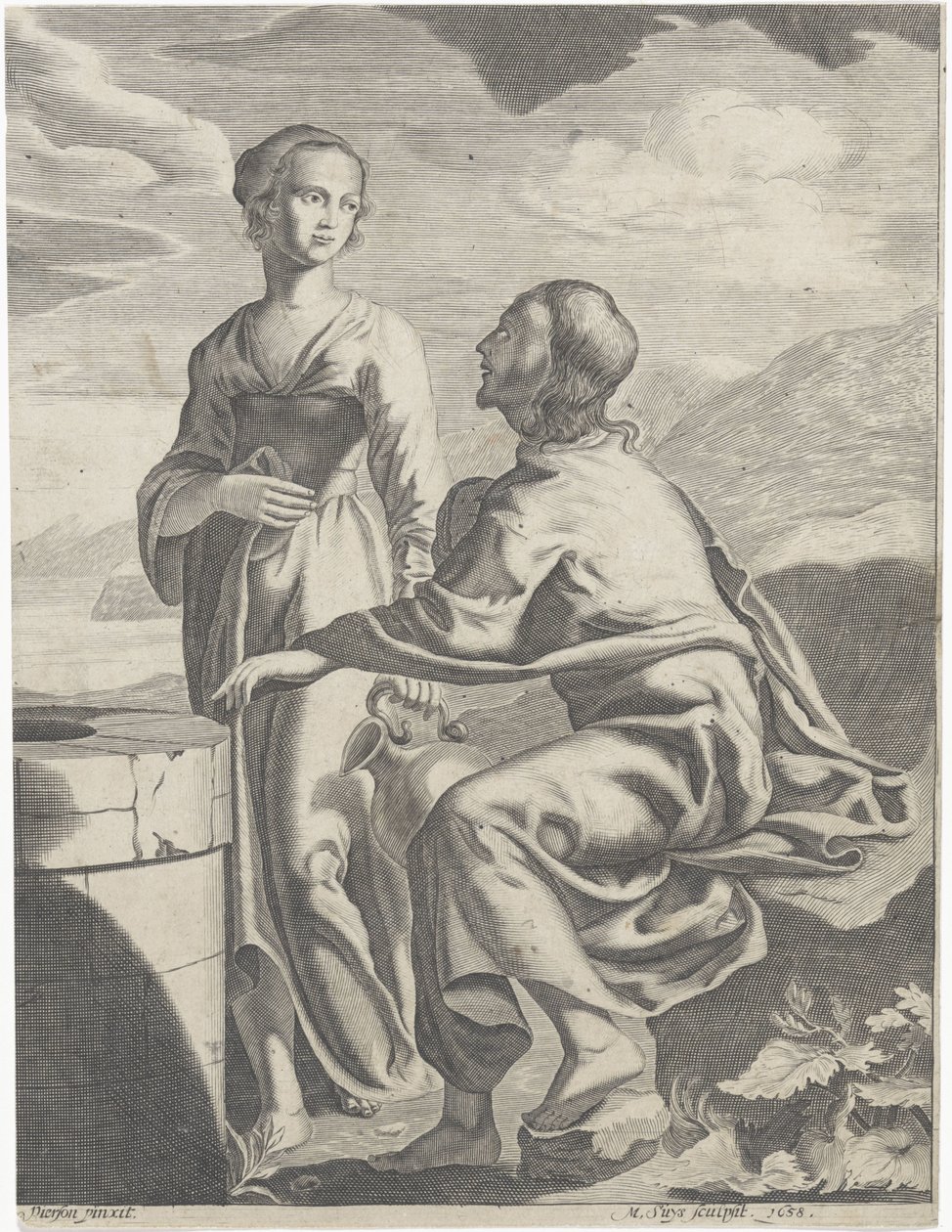 Cristo y la mujer samaritana de M. Suys
