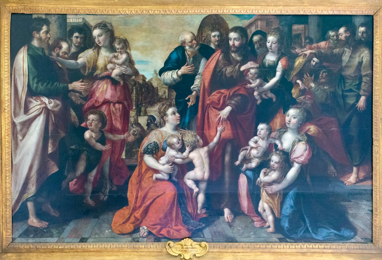 Jesús entre los niños de Maarten de Vos
