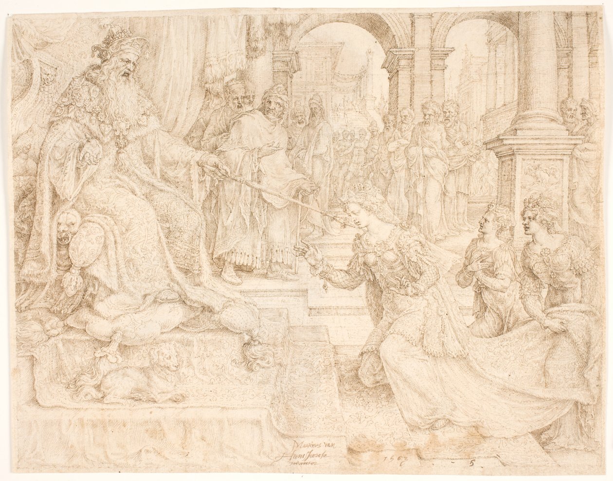 Ester ante Asuero de Maarten van Heemskerck