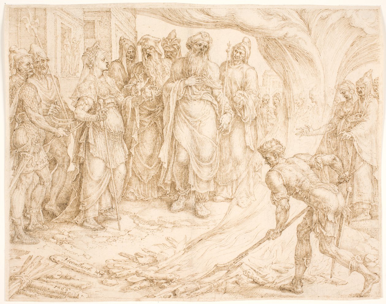 Tamar revelándose de Maarten van Heemskerck