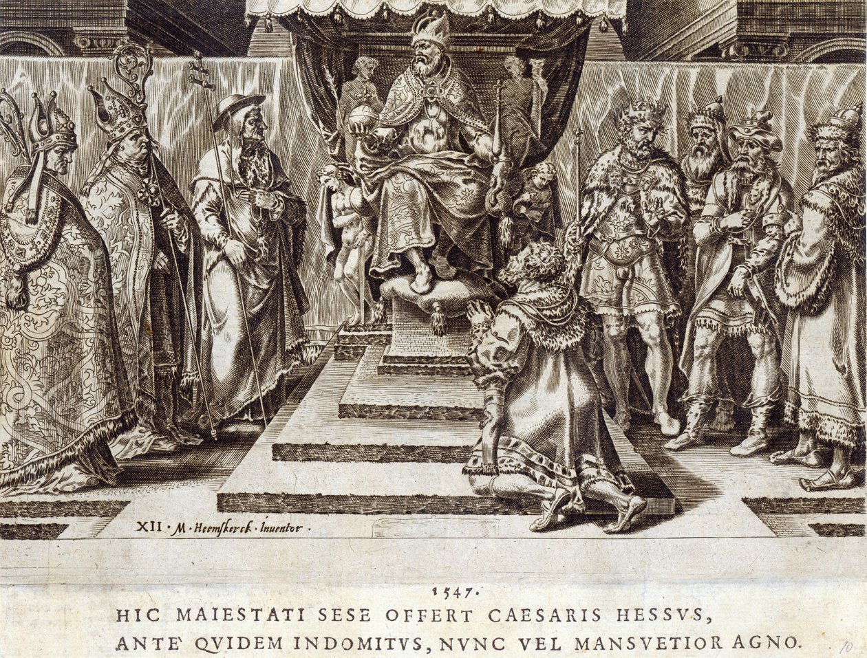 La Sumisión de Felipe, Landgrave de Hesen en 1547, placa 12 de 