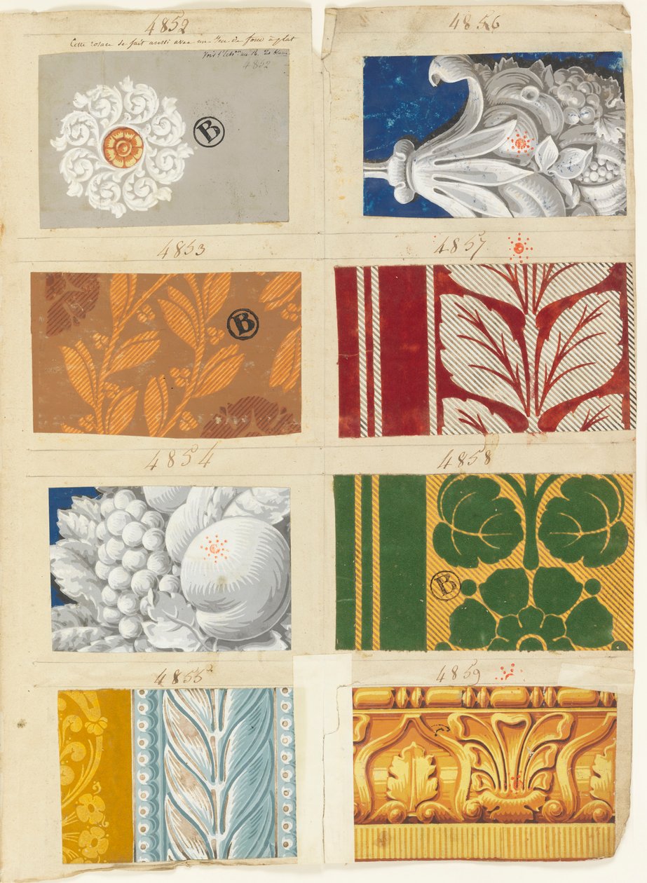 Libro de muestras (Francia), 1822-1830 de Made by Jacquemart and Bénard