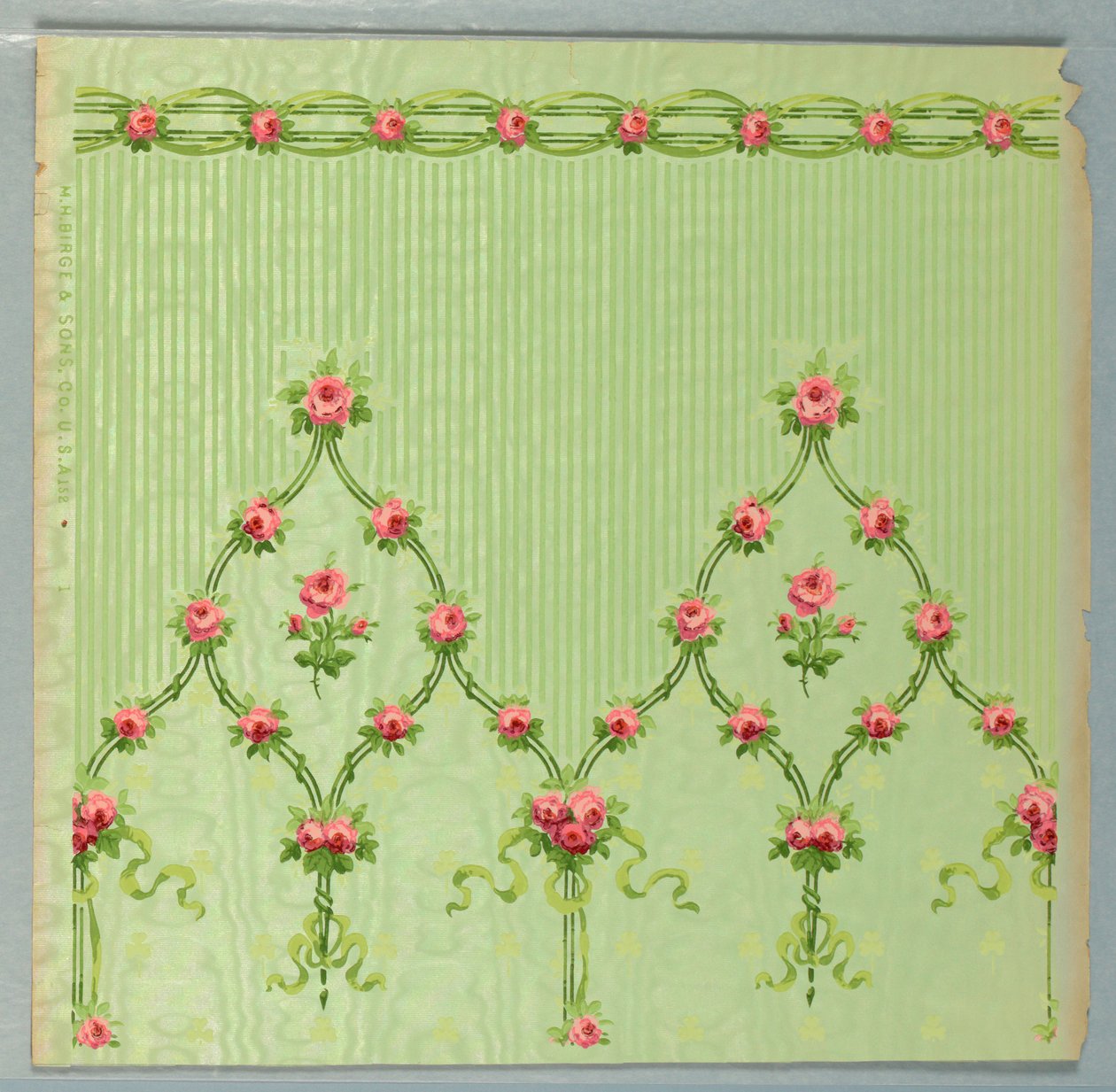 Papel pintado y friso (EE.UU.), 1905-1920 de Made by M.H. Birge and Sons Co.