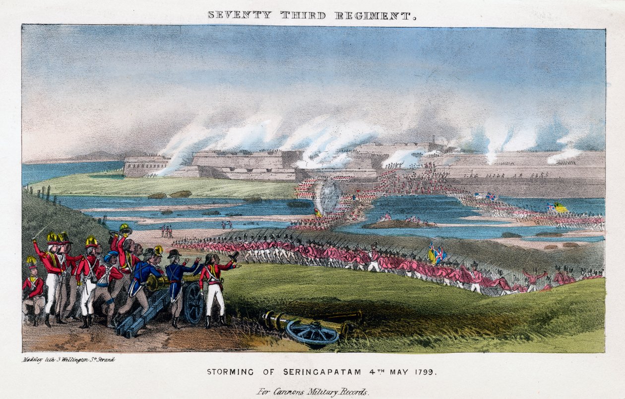 Septuagésimo tercer regimiento, asalto a Seringapatam, India, 4 de mayo de 1799 de Madeley