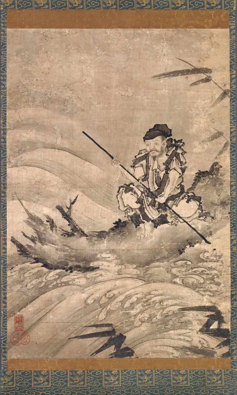 El Explorador Chino Zhang Qian en una Balsa de Maejima Soyu