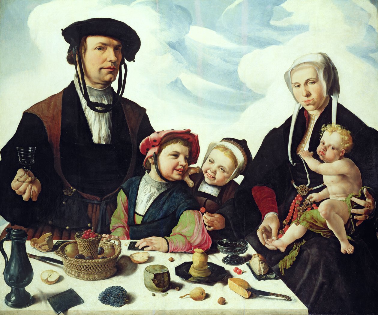 Pieter Jan Foppeszoon y su familia de Maerten van Heemskerck