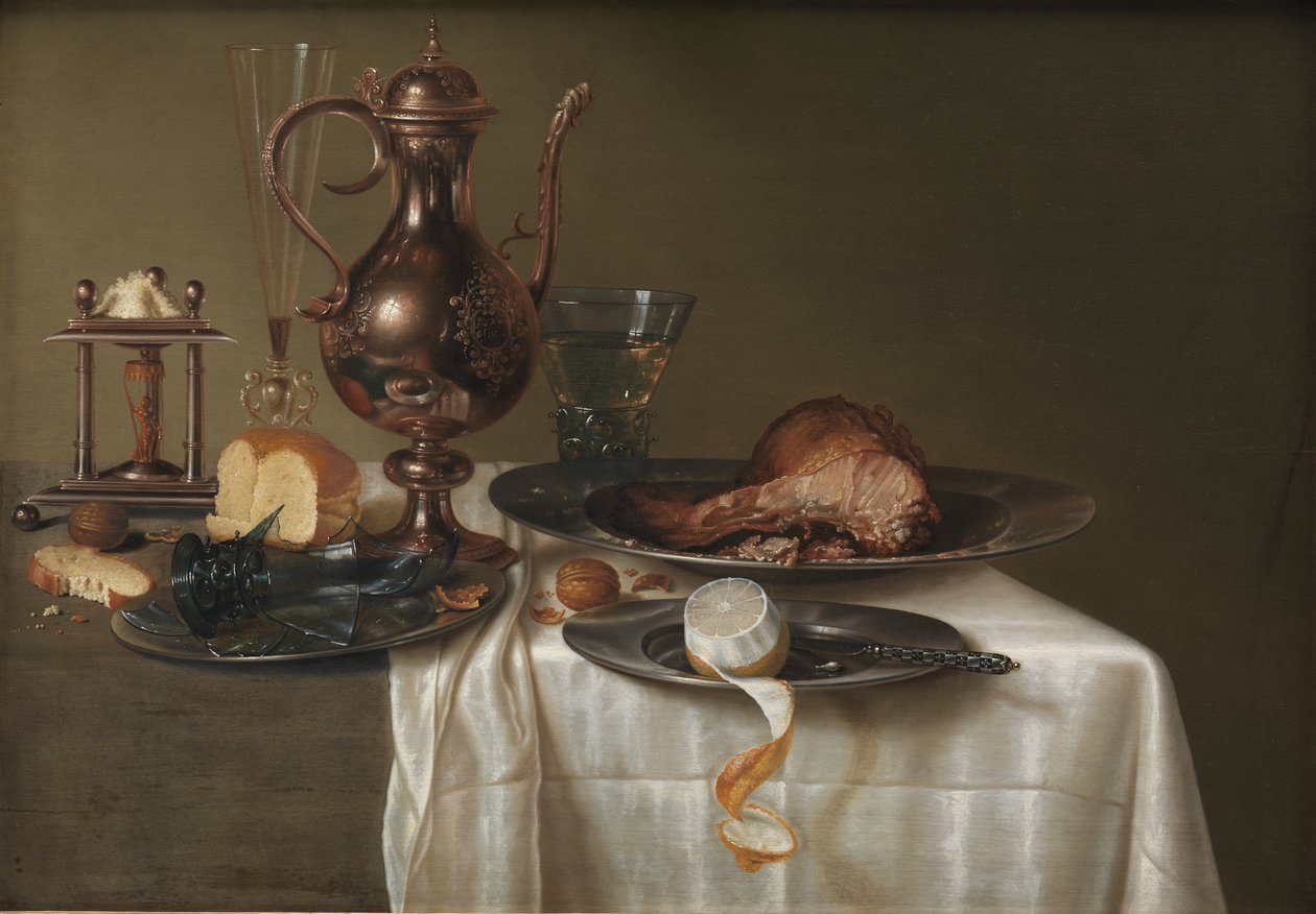 Naturaleza muerta. Desayuno de Maerten Boelema de Stomme