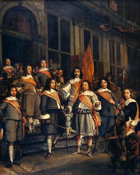 Una Compañía de los Arcabuceros de La Haya de Maerten Lengele
