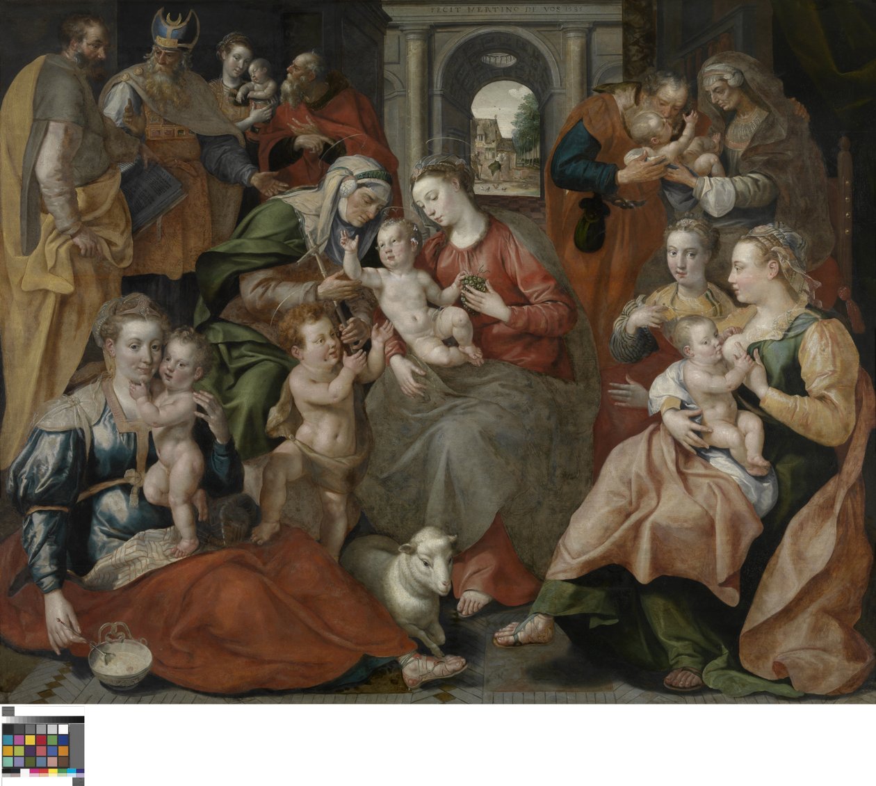 La familia de Santa Ana de Maerten de Vos