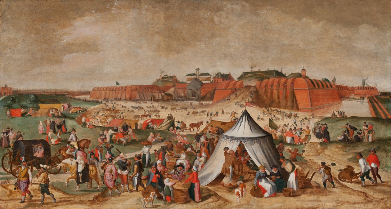 Demolición de la Ciudadela de Amberes, finales del siglo XVI de Maerten van Cleve