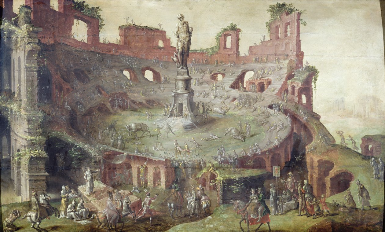 Antigua corrida de toros, 1552 de Maerten van Heemskerck
