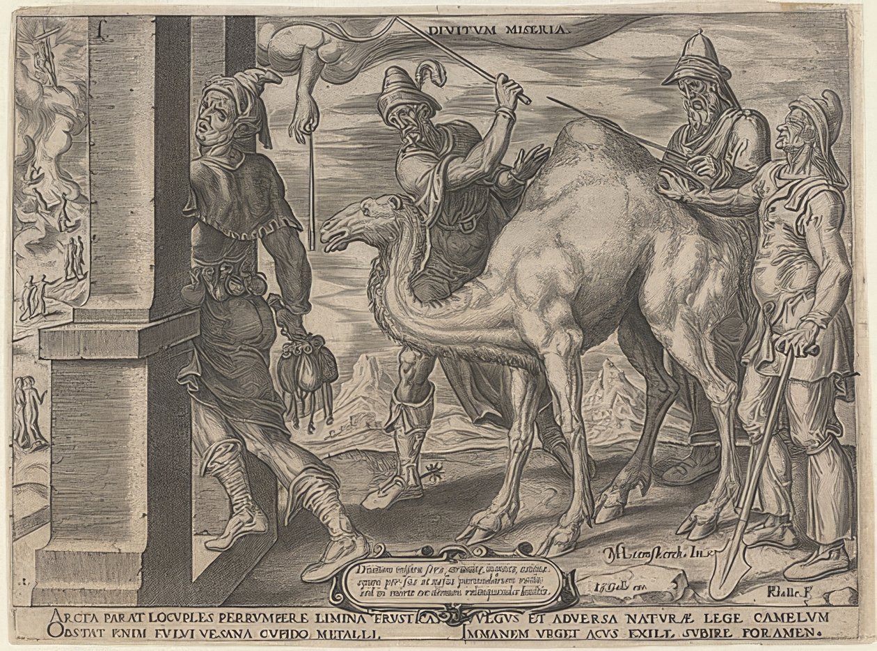 El hombre rico y el pobre Lázaro. 1563 de Maerten van Heemskerck